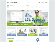 Tablet Screenshot of logwin-logistics.com