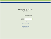 Tablet Screenshot of air-ocean.logwin-logistics.com